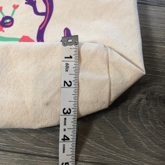 Coachella Canvas Beige Tote Bag 100% Cotton Bayside Heavyweight - Picture 5 of 12